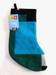 Lego Christmas Stocking Color Block Felt Green Teal 20" New Collection X Target. Fixed Price $11.60.