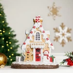 Northlight Snowy Gingerbread Peppermint House With Snowman Christmas Decoration. Fixed Price $61.73.