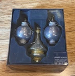 Thomas Brien Holiday Collection Vintage Silver Finial Ornament Set 3 Box. Fixed Price $24.00.