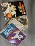 Lot Of Elvis Presley Memorabilia... Poster Book & Newspaper Clippings. Fixed Price $12.00.