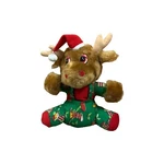 Moose Plush Christmas Stocking Overalls Stuffed Animal Holiday Festive Toy Sits. Fixed Price $34.99.