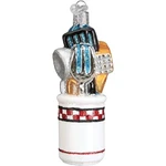Old World Christmas Blown Glass Ornament For Tree, Kitchen Utensils. Fixed Price $16.24.