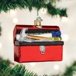 Old World Christmas Toolbox Blown Glass Ornament 32301. Fixed Price $15.88.