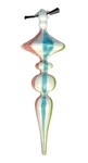 Robert Stanley Glass Christmas Ornament Pink Blue & Green 10.5 X 3.25. Fixed Price $14.78.