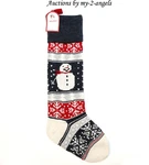 Nwt Pottery Barn Kids Snowman Natural Fair Isle Christmas Stocking Mono Name. Fixed Price $69.95.
