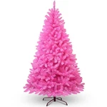 Yuletime 6.5 Feet Pre-lit Pink Christmas Tree, Artificial Holiday Decorative .... Fixed Price $190.41.