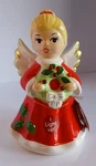 Mr. Christmas Decorative Ceramic Light-up Angel Holding Wreath 9" Brand New. Fixed Price $15.99.