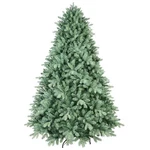 Easy Assembly 4FT Artificial Christmas Tree Blue Green Hinged Branches Full Pvc. Fixed Price $78.95.