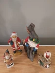 Lot Of 4 Santas Christmas Holiday Figurines. Fixed Price $19.95.