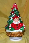 Rare Vtg Brinns Hand Painted 1970'S Ceramic Elf Rotating Xmas Tree Music Box. Fixed Price $55.00.