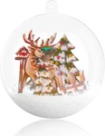 20PCS 1.97'' Clear Plastic Fillable Ornaments Ball, Agm Diy Christmas.... Fixed Price $15.10.