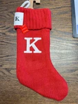 New Wondershop Target Knit Monogram Red & White Christmas Stocking. Fixed Price $7.50.