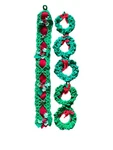 Handmade Crochet Christmas Door Wall Hanging Wreath Ornaments. Fixed Price $9.29.