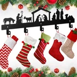 1 Pcs Christmas Stocking Wall Rack With Hangers Holder Stand Metal H.... Fixed Price $32.81.