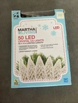 Martha Stewart 50 Led C5 Christmas String Lights Crystal White 16' 4" New. Fixed Price $19.79.