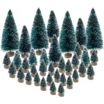 36PCS Mini Artificial Christmas Plastic Sisal Bottle Brush Trees.... Fixed Price $16.65.