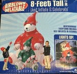 New 2004 Gemmy 8 Teddy Bear & Baby Sweater Christmas Inflatable Airblown. Fixed Price $218.88.