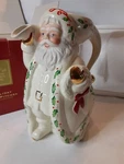 Vintage Lenox 1999 Holiday Santa Skates To New Millennium Christmas Pitcher. Fixed Price $55.24.
