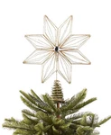 Holiday Lane Shine Bright Gold Tone Star Led Light Christmas Tree Topper Nwt. Fixed Price $29.99.