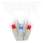 Vickerman 9' Color Box Angle Led Icicle Christmas Light Set In Red/white/blue. Fixed Price $33.27.