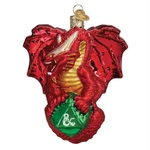 Old World Christmas Dungeons & Dragons Red Glass Ornament Free Box. Fixed Price $24.98.