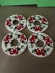 Christmas Wreath Bow Candle Capper Covers Fits Medium Large Yankee Jars. Fixed Price $33.00.