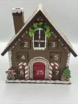 Nicholas Square Wooden Gingerbread House Christmas Advent Calendar Doors. Fixed Price $28.99.