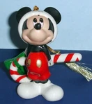 Lenox Disney 2024 Mickey Mouse Ornament With Candy Cane & Bow 3.5" #895791 New. Fixed Price $35.90.