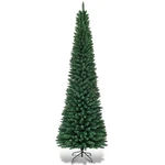 Costway 7FT Pvc Artificial Pencil Christmas Tree Slim Stand Green. Fixed Price $55.74.