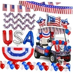 48PCS 4TH Of July Golf Cart Decorations Kit, 250TH Anniversary Usa Patriotic. Fixed Price $42.75.