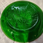 Arcoroc Sleigh Ride Through The Woods Green Glass Dessert Plates 7.5 1. Fixed Price $7.99.