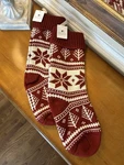 Pottery Barn Fair Isle Christmas Stockings (2) Red Nwt. Fixed Price $59.89.