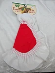 Vintage Santas Best Christmas Tree Skirt 26 Diameter Table Cover Red. Fixed Price $14.23.