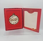 Lenox For My Friend Ball The Holidays Christmas Ornament Ceramic White Gold. Fixed Price $14.39.