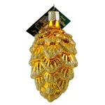 Ponderosa Pinecone-gold Blown Glass Ornament By World Christmas. Fixed Price $18.99.