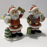 Different Vintage Homco #8742 Ceramic 3" Santa Claus Ornaments Sri Lanka. Fixed Price $5.99.