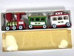 Vtg Christmas Wood Train Candle Holder Colonial Cape Cod Cottagecore. Fixed Price $14.95.