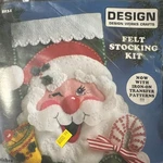 Design Works Crafts #5031 Felt Christ Stocking Kit Winking Santa Candy Cane New. Fixed Price $15.75.