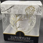 Ganz Luxury Lite Led Ornament Snow Covered Tree Glass Flickering Flame New. Fixed Price $16.01.