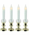 Northlight Set Of 4 Led Flickering Window Christmas Candle Lamp With Timer 8.5". Fixed Price $39.99.