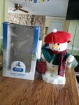 Santa's Best North Pole Snowmen Holiday Animation Christmas 17" Tall Works Great. Fixed Price $42.49.