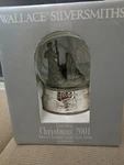 Wallace Silversmiths Christmas Nativity Musical Water Globe Silverplated 2001. Fixed Price $17.99.