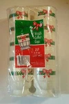 Tyco Party Accents Christmas Wreath Plastic Coffee Cups Mugs - 10PKS Set. Fixed Price $14.99.