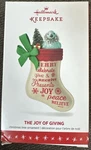 The Joy Of Giving Hallmark Keepsake 2016 Christmas Ornament. Fixed Price $8.49.