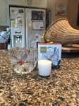 Mikasa Holiday Bloom Festive Poinsettia Candle & Votive Holder Original Box Lead. Fixed Price $5.60.