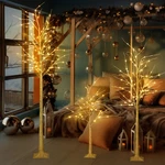 3 Pack Lighted Birch Tree Fairy Lights Party Wedding Christmas Decor 4FT/6FT/8FT. Fixed Price $80.99.