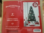 Factory Sealed Wondershop 6FT Unlit Artificial Christmas Tree Alberta Spruce. Fixed Price $30.00.