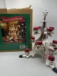 Sams West Cast Metal Christmas Tree Votive Tea Light Candle Holder 15" Tall. Fixed Price $55.55.