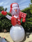 8 Ft. Winter Wonder Lane Lighted Inflatable Christmas Snowman. Fixed Price $47.00.