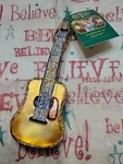 Old World Christmas Guitar Acustic Glass Ornament New With Tags Free Ship. Fixed Price $13.99.